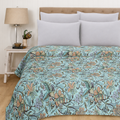 Vintage Floral Kantha 100% Cotton Handmade Quilt