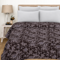 Brown Floral Kantha Handmade Bedding Quilt
