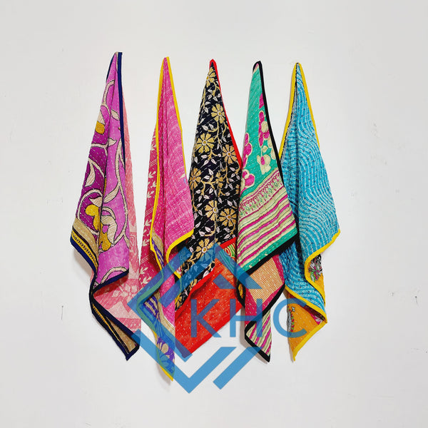 Wholesale Mix Assorted 5 Pcs Set Vintage Kantha Kitchen Towels