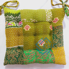 Chair Pad - Kantha handmade Soft chair seat pad garden kitchen Pads 1 Piece (13 Colour Option Available)