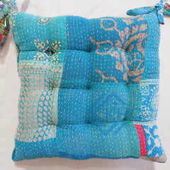 Chair Pad - Kantha handmade Soft chair seat pad garden kitchen Pads 1 Piece (13 Colour Option Available)