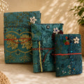 Vintage Sari Patchwork Handmade Journal, Embroidered Fabric Diary, Boho Indian Notebook, Recycled Textile Journal, Unique Gift