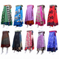 Wholesale Lot Of 10 Pcs Indian Silk Saree Long Skirt