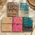 Vintage Kantha Journal Handmade Recycled Fabric Notebook 5 Pcs, Indian Patchwork Diary, Boho Writing Journal, Unique Travel Notebook Gift