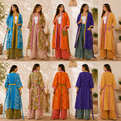 Handmade Vintage Kantha Kimono Robe 1 Pcs, Recycled Cotton Sari Patchwork Jacket, Boho Long Bathrobe with Pockets & Belt, S–2XL