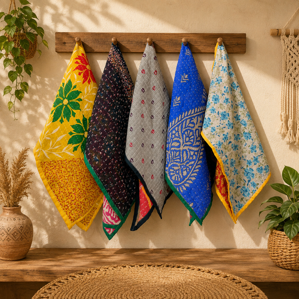 Mix Assorted Handmade Cotton Towels, Tea Towels, Set Of 10