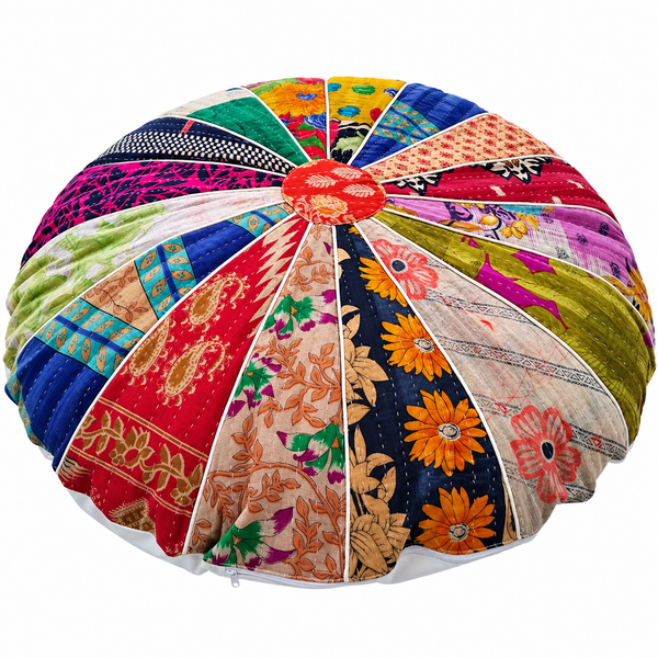 Mix Assorted Patchwork Floor Cushion Cover 32 Inch