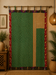 Vintage Kantha Handmade 100% Cotton Fusion Curtains