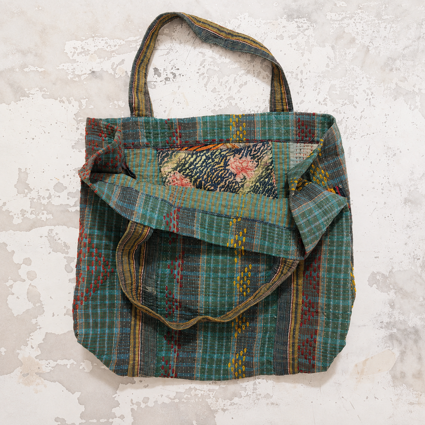 Assorted Recycled Cotton Quilted Vegetables bag, Shopping Bag