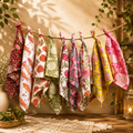 Set Of 10 Pcs Handmade Vintage Kantha Cotton Napkin