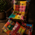 Kantha Handmade Soft Chair Multicolor Chair Cushion Pad