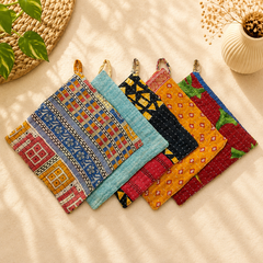 Mix Assorted Handmade Vintage kantha Cotton Pot Holders