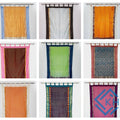 Vintage Handmade Recycled Silk Saree Curtain