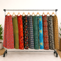 5 Pcs Assorted Kantha Palazzo Pants for Women, Handmade Cotton Wide Leg Trousers, Elastic Waist Boho Pants, Wholesale Clothing Lot