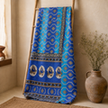 Indian Handmade Vintage Kantha Quilt Twin 55x85 Inches – Reversible Cotton Bedspread & Boho Throw Blanket | EBY-TW-150