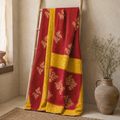Indian Handmade Vintage Kantha Quilt Queen 55x85 Inches – Reversible Cotton Bedspread & Boho Throw Blanket | EBY-TW-229