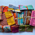 Recycled Cotton Sari Scrap Fabric – Eco-Friendly Textile for Crafts & DIY