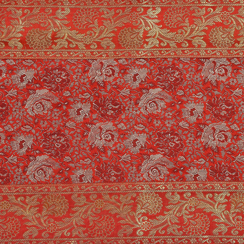 Silk Brocade Table Runner, Luxury Home Decor, Red Table Runner