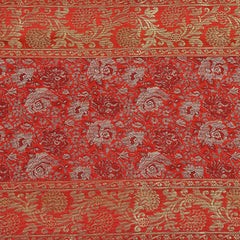 Silk Brocade Table Runner, Luxury Home Decor, Red Table Runner