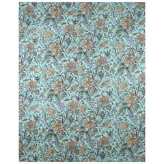 Vintage Floral Kantha 100% Cotton Handmade Quilt