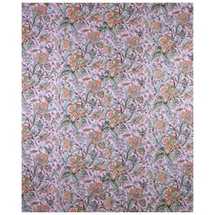 Handmade Kantha Floral Cotton Indian Quilt