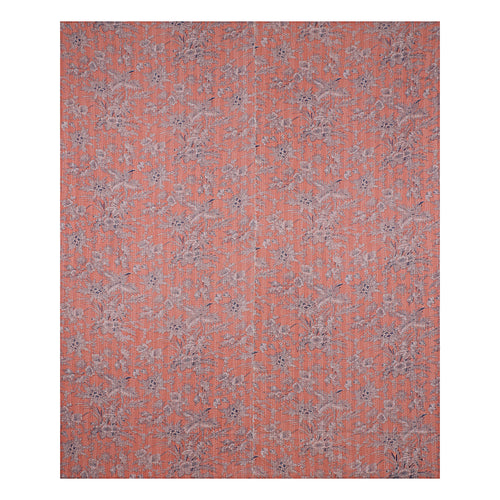Vintage Kantha Block Print Floral Red Cotton Quilt