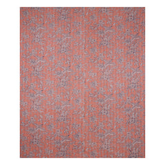 Vintage Kantha Block Print Floral Red Cotton Quilt