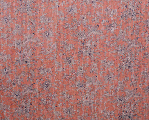 Vintage Kantha Block Print Floral Red Cotton Quilt