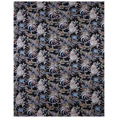 Black Quilt Kantha Blanket Indian Handmade Bedsheets