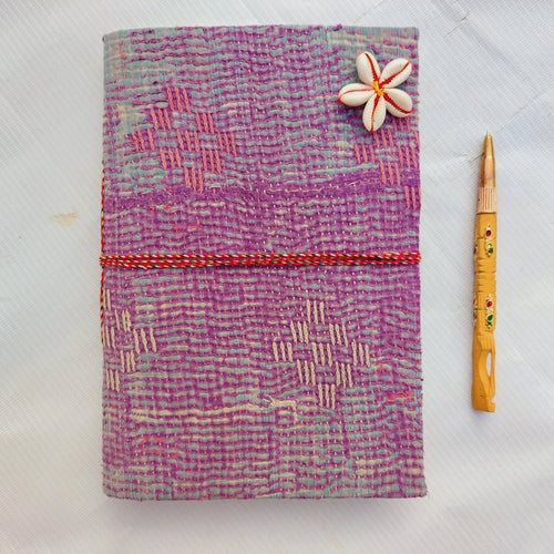 Vintage Kantha Journal Handmade Fabric Diary, Recycled Sari Notebook 5 Pcs, Boho Travel Journal, Indian Textile Diary, Unique Handmade Gift