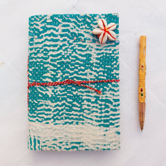 Vintage Kantha Journal Handmade Fabric Notebook 5 Pcs, Recycled Sari Diary, Boho Writing Journal, Indian Textile Notebook, Unique Gift