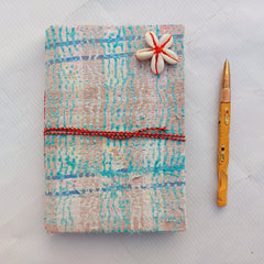 Vintage Kantha Journal Handmade Recycled Fabric Diary, Boho Patchwork Notebook 5 Pcs, Indian Textile Writing Journal, Unique Gift