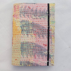 Vintage Kantha Journal, Handmade Recycled Fabric Diary, Boho Patchwork Notebook 5 Pcs, Indian Textile Writing Journal, Unique Gift