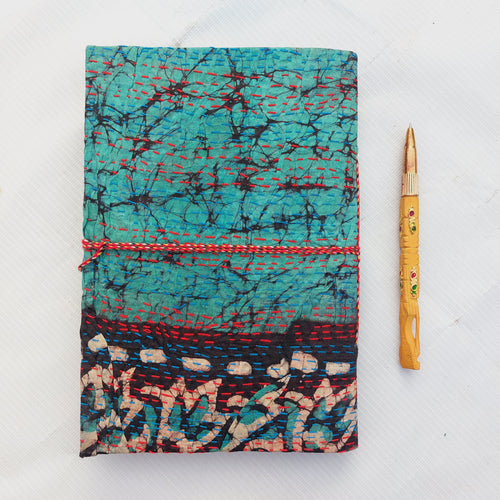 Vintage Kantha Journal Handmade Recycled Fabric Notebook 5 Pcs, Indian Patchwork Diary, Boho Writing Journal, Unique Travel Notebook Gift