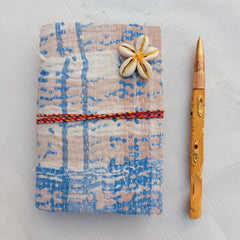 Vintage Kantha Journal Handmade Recycled Fabric Notebook 5Pcs, Boho Patchwork Diary, Hand Stitched Indian Journal, Unique Gift