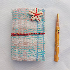 Vintage Kantha Journal Handmade Recycled Fabric Notebook 5Pcs, Boho Patchwork Diary, Hand Stitched Indian Journal, Unique Gift