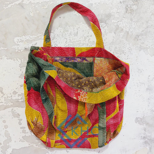 Assorted Recycled Cotton Quilted Vegetables bag, Shopping Bag