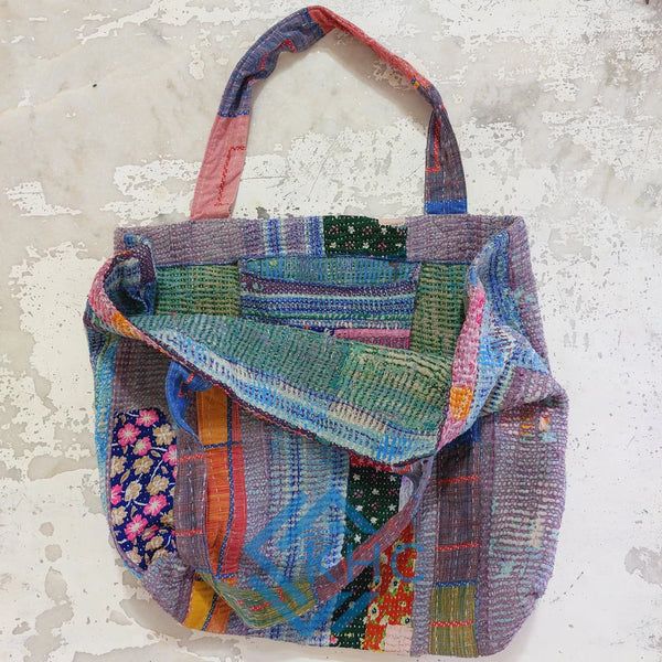 Assorted Recycled Cotton Quilted Vegetables bag, Shopping Bag