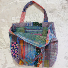 Assorted Recycled Cotton Quilted Vegetables bag, Shopping Bag