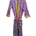 Mix Assorted Indian Vintage Recycled Silk Saree Kimono Long Robe 5 Pcs
