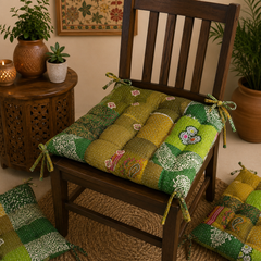 Chair Pad - Kantha handmade Soft chair seat pad garden kitchen Pads 1 Piece (13 Colour Option Available)