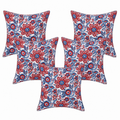 Handmade Kantha Fabric Floral Cushion Cover Set