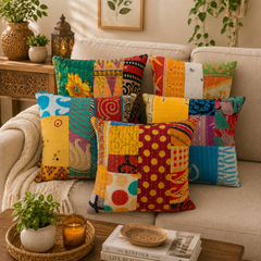 Mix Assorted Patchwork Floor Cushion Cover 32 Inch