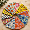 Assorted Cotton Fabric Floral Napkin Lot Of 20 Pcs
